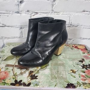 Rachel Comey Mars Black Leather Ankle Boots Size 5